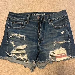 American Eagle American flag shorts!